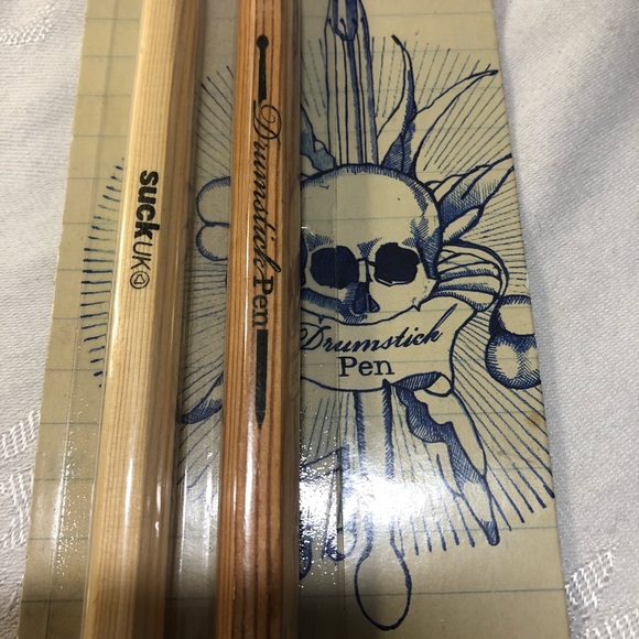 SuckUK wooden drumstick pens blue - Picture 8 of 9